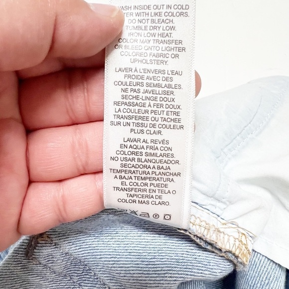 Frame Womens Le Slouch Natoma Light Wash Ripped Straight Leg Jeans Size 26 - Picture 10 of 11